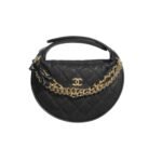 Chanel Pouch Grained Shiny Calfskin Black 17Cm Ap3943 B16288 94305