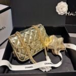 Chanel Mini Flap Bag Star Coin Purse Yellow Gold 20Cm As4646 B14873 Nt671 - Image 3