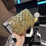 Chanel Mini Flap Bag Star Coin Purse Yellow Gold 20Cm As4646 B14873 Nt671 - Image 7