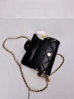 Chanel Lipstick Bag With Chain Ghw Black 15Cm - Image 9