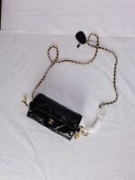 Chanel Lipstick Bag With Chain Ghw Black 15Cm - Image 5