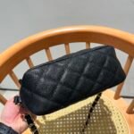Chanel Small Hobo Bag Grained Shiny Calfskin Black 20Cm As4320 B15551 94305 - Image 6