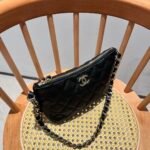 Chanel Small Hobo Bag Grained Shiny Calfskin Black 20Cm As4320 B15551 94305 - Image 4