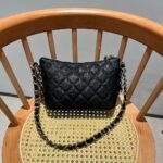 Chanel Small Hobo Bag Grained Shiny Calfskin Black 20Cm As4320 B15551 94305 - Image 3