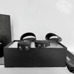 Chanel 24P Beaded Diamond Logo Slippers Black - Image 8