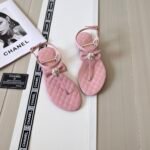 Chanel Sandals Pink G45258 X01000 Ns099 - Image 9