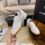 Chanel Sneaker Calfskin Suede White G45335 B14497 Ns308 - Image 3
