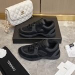 Chanel Cc Logo Sneaker Black G34361 Y53536 94305 - Image 4