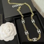 Chanel Choker Metals And Stone Grains Gold Silver And Transparent Ab6444 B06011 Nc835 - Image 5