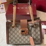 Gucci Padlock Small Shoulder Bag Brown Gg Supreme 25Cm 498156 Khnkg 8534 - Image 3