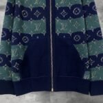 Louis Vuitton Monogram Double Face Reversible Hoodie Dark Night Blue 1Aijz7 - Image 4