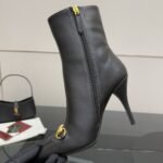 Gucci Women Ankle Boot With Horsebit Black Leather 835741 Bko00 1000 - Image 9