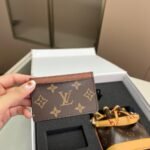 Gift Set: Louis Vuitton Nano Noé Bag Monogram Brown With Card Wallet And My Monogram Light Cat Eye Glasses - Image 10