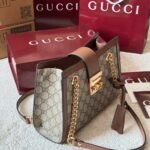 Gucci Padlock Small Shoulder Bag Brown Gg Supreme 25Cm 498156 Khnkg 8534 - Image 4
