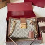 Gucci Padlock Small Shoulder Bag Brown Gg Supreme 25Cm 498156 Khnkg 8534 - Image 6