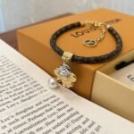 Louis Vuitton Vivienne Bracelet Monogram Gold Brown M8218Z - Image 3