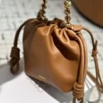 Loewe Mini Flamenco Purse In Mellow Nappa Brown 16Cm A914Cbpx03 6715 - Image 7