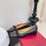 Valentino Valet Du Roi Ballerina In Kidskin In Black 6Y0S0L03Vmh Bxv - Image 6