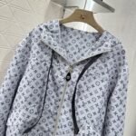 Louis Vuitton Monogram Pattern Parka Jacket Black White 1Ahzpf - Image 5