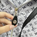 Louis Vuitton Monogram Pattern Parka Jacket Black White 1Ahzpf - Image 6