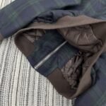 Miumiu Checked Twill Blouson Jacket Blue And Green Ml1328 17V7 F0D3Z S Ooo - Image 4