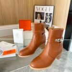 Hermes Frenchie 50 Ankle Boot Brown H222092Z A3360 - Image 3