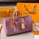Louis Vuitton Speedy P9 Bandouliere Purple 35Cm - Image 4