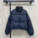Miumiu Technical Ponge Down Jacket Navy Ml1309 158A F0008 S Ooo - Image 2