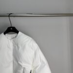 Prada Cropped Cotton Down Jacket White 23Aw Sgc376 - Image 5