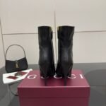 Gucci Women Ankle Boot With Horsebit Black Leather 835741 Bko00 1000 - Image 6