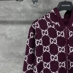 Gucci Reversible Wool Zip Jacket Burgundy 794935 Xkd7E 6419 - Image 6