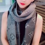 Louis Vuitton Logomania Shine Scarf Gray 180Cm - Image 3