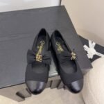 Chanel Mary Janes Grosgrain Black G46811 B22270 94305 - Image 3