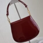 [Super Vip 1:1] Saint Laurent Mini Voltaire Top Handle Bag In Patent Leather Dark Red Wine 21Cm 800846Bmiiw6413 - Image 5