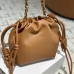 Loewe Mini Flamenco Purse In Mellow Nappa Brown 16Cm A914Cbpx03 6715 - Image 5