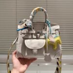 Hermes Birkin Cargo 25 Travel Bag White Toile Goeland 25Cm - Image 2