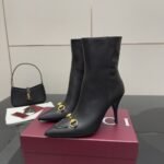 Gucci Women Ankle Boot With Horsebit Black Leather 835741 Bko00 1000 - Image 4