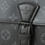 Louis Vuitton Montsouris Wearable Wallet Monogram Eclipse Canvas Black 22Cm M83567 - Image 6