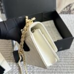 Chanel Mini Single Flap Bag Gold Hardware White 19Cm As2615 B05973 10601 - Image 6