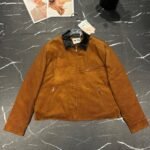 Miu Miu Padded Corduroy Blouson Dark Beige Ml1336 1795 F0346 S Ooo - Image 2