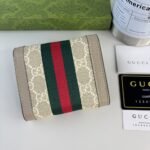 Gucci Ophidia Card Case Wallet Beige And White Supreme 12Cm ‎598662 Uulag 9682 - Image 3