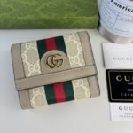 Gucci Ophidia Card Case Wallet Beige And White Supreme 12Cm ‎598662 Uulag 9682 - Image 2