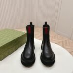 Gucci Chelsea Boot Black Leather 806398 Aad6T 1052 - Image 4