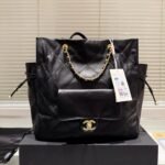 Chanel 25C Shopping Bag Black 33Cm As5315 B19030 10601 - Image 2