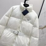 Prada Loden Down Jacket White - Image 4