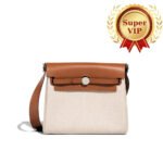 [Super Vip 1:1] Hermes Herbas Zip 20 Bag Brown 20Cm H085414Ckaa