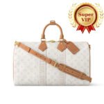 [Super Vip 1:1] Louis Vuitton Keepall Bandoulière 45 Off White 45Cm M14838