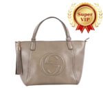 [Super Vip 1:1] Gucci Soho Small Top Handle Bag Beige 35Cm