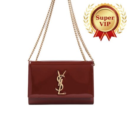 [Super Vip 1:1] Saint Laurent Kate Shoulder Bag Burgundy 20Cm 469390B870W6259