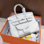 Hermes Birkin Cargo 25 Travel Bag White Toile Goeland 25Cm - Image 3